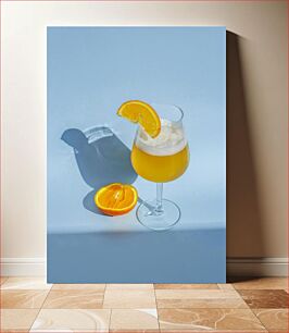 Πίνακας, Orange Juice with a Slice of Orange Χυμός πορτοκαλιού με μια φέτα πορτοκάλι