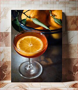 Πίνακας, Orange Slice Cocktail Κοκτέιλ φέτα πορτοκαλιού