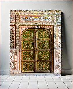 Πίνακας, Ornate Floral Door Περίτεχνη φλοράλ πόρτα