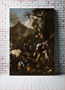 Πίνακας, Orpheus singing to the animals, 1609 - 1664, Giovanni Benedetto Castiglione
