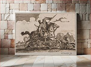 Πίνακας, Ottoman cavalryman with lance and bow by Christian Rothgiesser