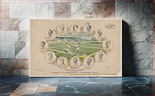 Πίνακας, Our baseball heroes - captains of the twelve clubs in the National League
