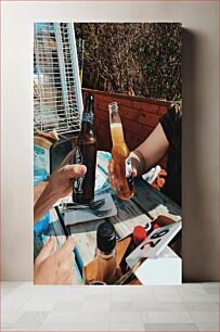 Πίνακας, Outdoor Beers with Friends Μπύρες εξωτερικού χώρου με φίλους