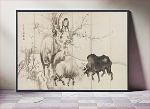 Πίνακας, Oxen and Herdboys by Soga Shohaku