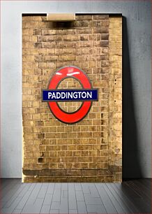 Πίνακας, Paddington Station Sign Πινακίδα σταθμού Paddington