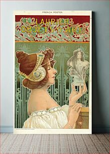 Πίνακας, Painting : French poster "Laurier Objets d'Art" (Art nouveau)