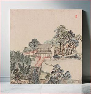 Πίνακας, Painting of Zhi Garden [Zhi Yuan Tu] by Zhang Hong
