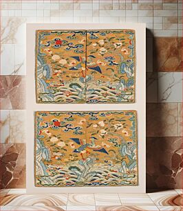 Πίνακας, Pair of gold k'ossu mandarin squares
