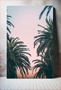 Πίνακας, Palm Trees at Sunset Φοίνικες στο ηλιοβασίλεμα