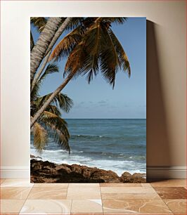 Πίνακας, Palm Trees by the Ocean Φοίνικες δίπλα στον ωκεανό