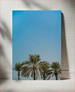 Πίνακας, Palm Trees Under Clear Blue Sky Φοίνικες κάτω από τον καθαρό γαλάζιο ουρανό