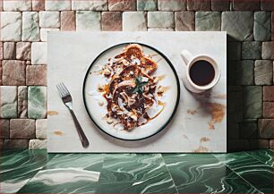 Πίνακας, Pancakes with Coffee Τηγανίτες με καφέ
