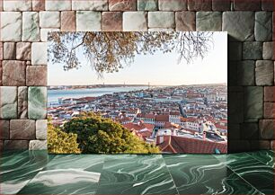 Πίνακας, Panoramic View of Lisbon Πανοραμική θέα της Λισαβόνας