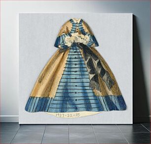 Πίνακας, Paper Doll Costume in Blue and Gold