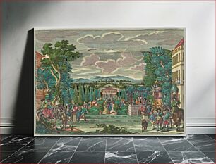 Πίνακας, Paper Theater or Diorama of an Italianate Villa and Garden