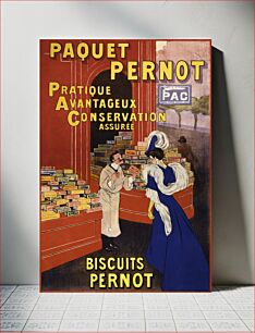 Πίνακας, Paquet Pernot: Biscuits Pernot (1905) by Leonetto Cappiello