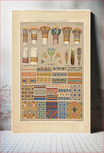 Πίνακας, Parallel of historical ornament, Egyptian