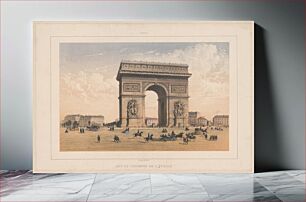 Πίνακας, Paris. Arc de Triomphe de l'Étoile / Aubrun del. et lith