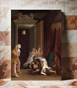Πίνακας, Paris at Helena's is surprised by Menelaus by Toussaint Gelton