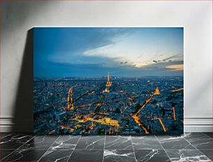 Πίνακας, Paris Skyline at Dusk Ο ορίζοντας του Παρισιού στο σούρουπο