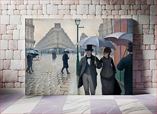 Πίνακας, Paris Street Rainy Day (1877) by Gustave Caillebotte