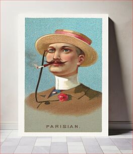 Πίνακας, Parisian, from World's Smokers series (N33) (1888) chromolithograph by Allen & Ginter Cigarettes