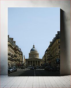 Πίνακας, Parisian Street with Historic Building Παριζιάνικη οδός με ιστορικό κτίριο