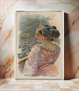 Πίνακας, Parliament Day, Japan, from the Holidays series (N80) for Duke brand cigarettes issued by W. Duke, Sons & Co. (New York and Durham, N.C.)