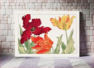 Πίνακας, Parrot tulip, Japanese woodblock art