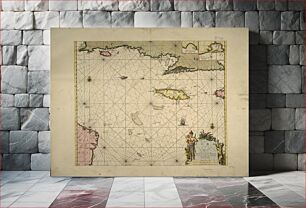 Πίνακας, Pas kaart van de zuyd kust van Cuba en van geheel Yamaica en and're bygeleegen plaatsen