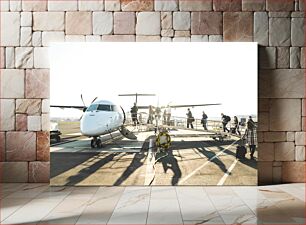 Πίνακας, Passengers Boarding Aircraft at an Airport Επιβάτες που επιβιβάζονται σε αεροσκάφος σε αεροδρόμιο