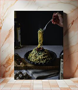 Πίνακας, Pasta Dish with Olive Oil Πιάτο ζυμαρικών με ελαιόλαδο