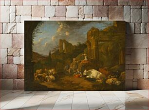 Πίνακας, Pastoral idyll, Johann Heinrich Roos