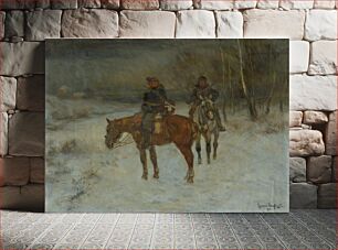 Πίνακας, Patrol in winter, Ede Lengyel-Rheinfuss