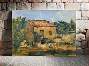 Πίνακας, Paul Cézanne's Abandoned House near Aix-en-Provence (1885–1887) landscape painting