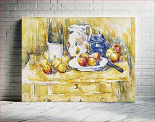 Πίνακας, Paul Cézanne's Apples on a Sideboard (1900–1906) still life painting