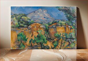 Πίνακας, Paul Cézanne's La Montagne Sainte-Victoire vue de la carrière Bibémus (ca. 1897)
