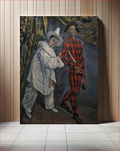 Πίνακας, Paul Cézanne's Pierot and Harlequin (Mardi Gras) (1895)