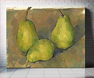 Πίνακας, Paul Cézanne's Three Pears (1878–1879) still life painting