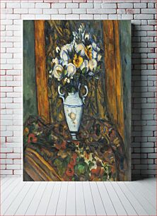 Πίνακας, Paul Cézanne's vase of flowers (1900-1903) still life painting