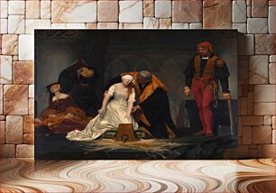 Πίνακας, PAUL DELAROCHE - Ejecución de Lady Jane Grey (National Gallery de Londres, 1834)