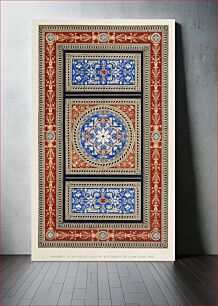 Πίνακας, Pavement in encaustic tiles from the Industrial arts of the Nineteenth Century (1851-1853) by Sir Matthew Digby wyatt (1820-1877)