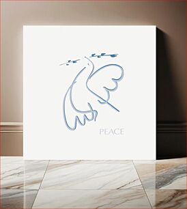 Πίνακας, Peace. (1970) dove with branch poster