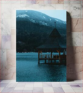 Πίνακας, Peaceful Lakeside Pier Ειρηνική παραλίμνια προβλήτα