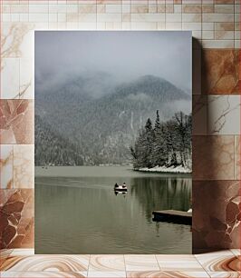 Πίνακας, Peaceful Winter Lake Ειρηνική Χειμερινή Λίμνη