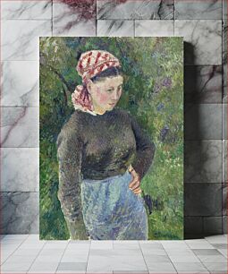 Πίνακας, Peasant Woman (1880) by Camille Pissarro