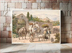 Πίνακας, Peasants on their way to Rome by Wilhelm Marstrand