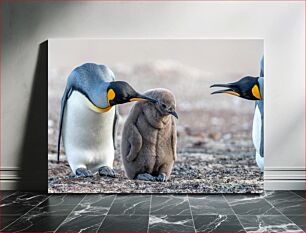 Πίνακας, Penguin Family Moment Οικογενειακή στιγμή πιγκουίνων