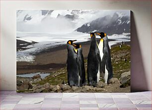 Πίνακας, Penguins in Antarctica Πιγκουίνοι στην Ανταρκτική