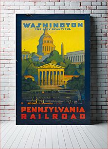 Πίνακας, Pennsylvania Railroad - Washington, the city beautiful (1940) poster by Grif Teller